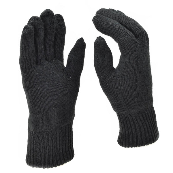 MIL-Tec Handschoenen mannen Warm gebreide Thinsule ™ voering Zwarte wintertactische uitrusting