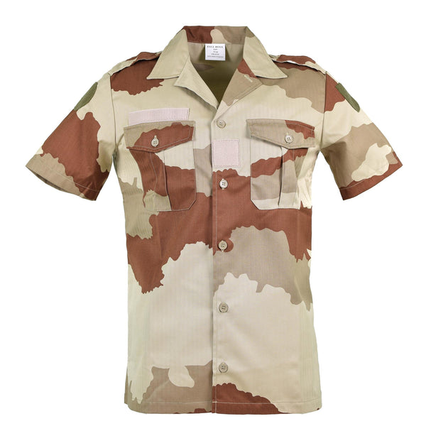Echt Frans leger F2 -shirt Desert Camo Korte Sleeve Militair Surplus Probleem Nieuw