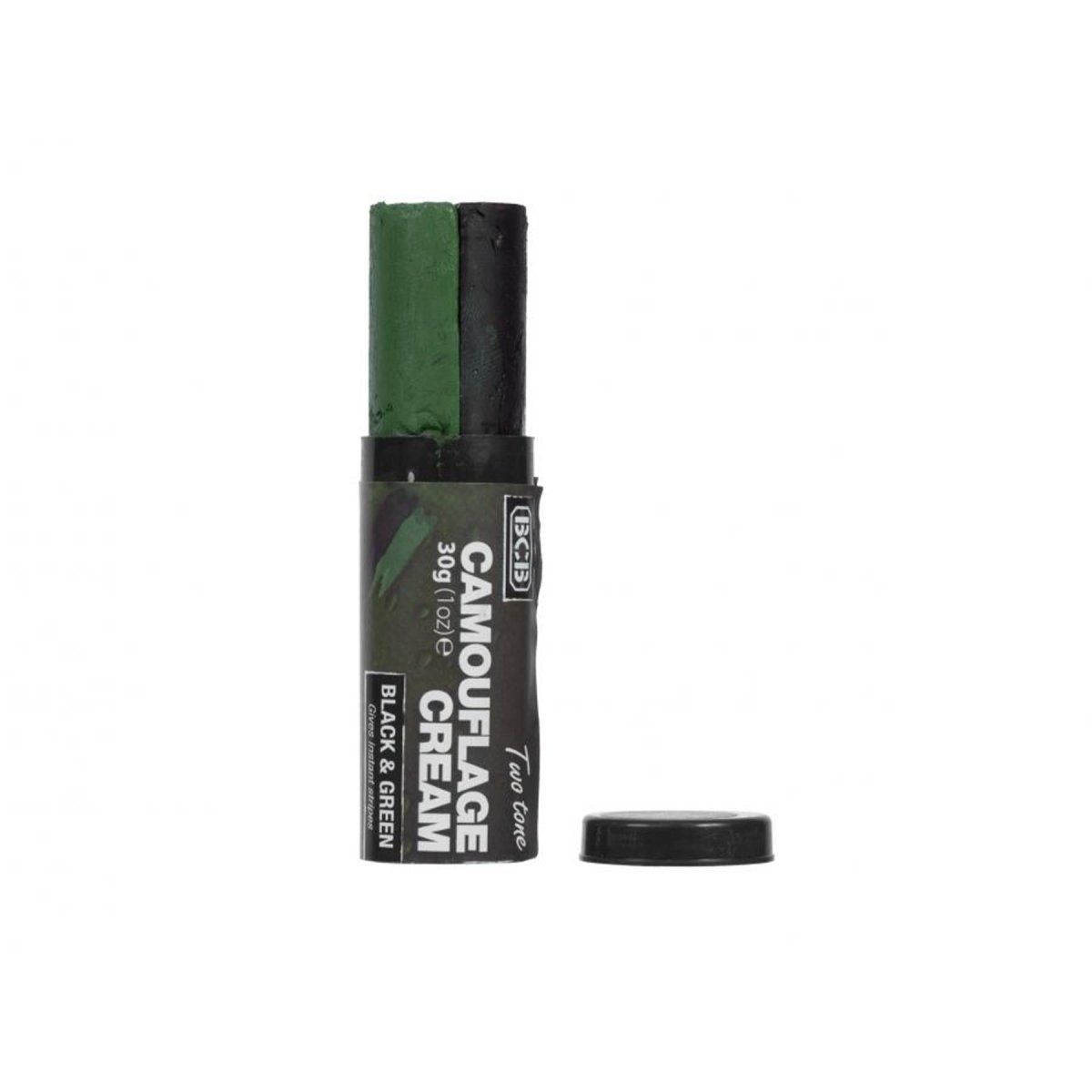 Crème de maquillage en bâton de camouflage de l'armée BCB, masque de maquillage, peinture pour le visage, camouflage OTAN, noir/vert