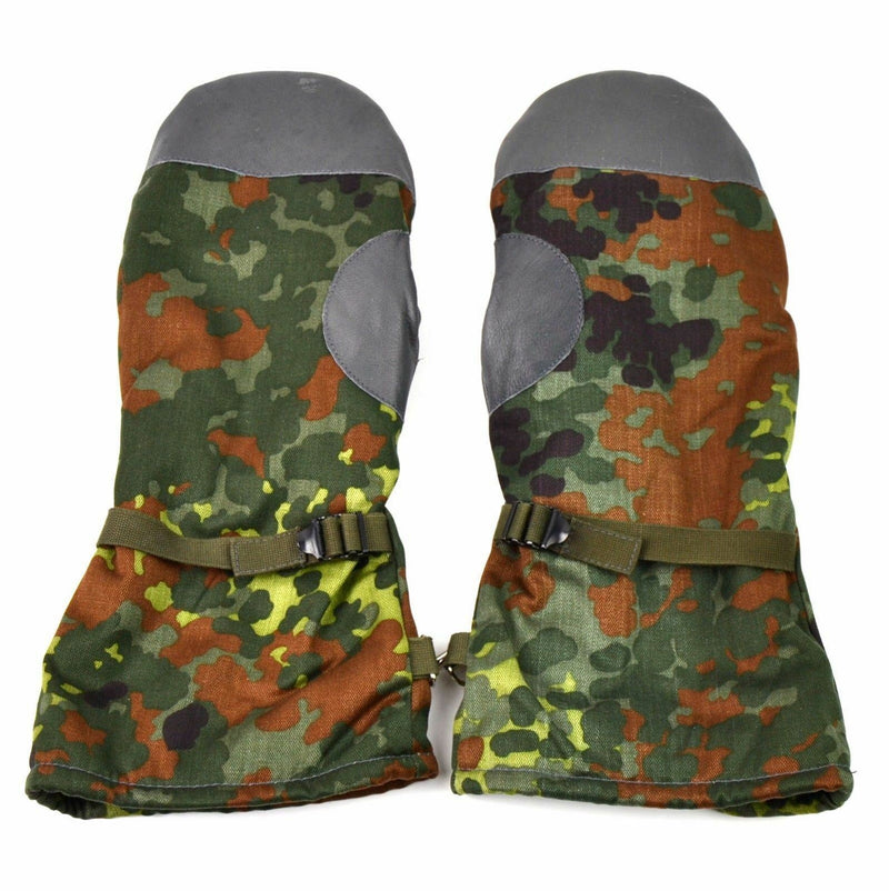 Mitaines de combat originales de l'armée allemande avec camouflage flecktarn BW