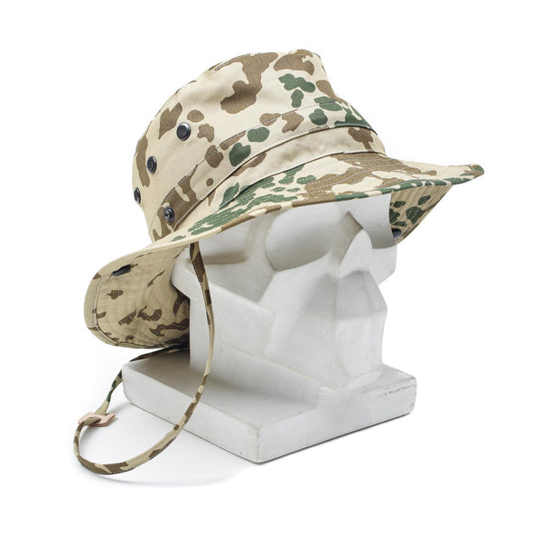 Origineel Duits leger tropische camo boonie hoed camping jagen buiten pet nieuw