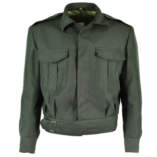 Veste de campagne originale de l'armée grecque en gabardine de laine blaze Grèce militaire NEUF