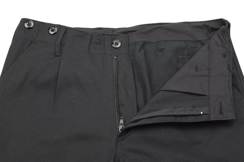 Pantalon cargo BDU de style armée allemande, pantalon classique d'uniforme de combat durable noir