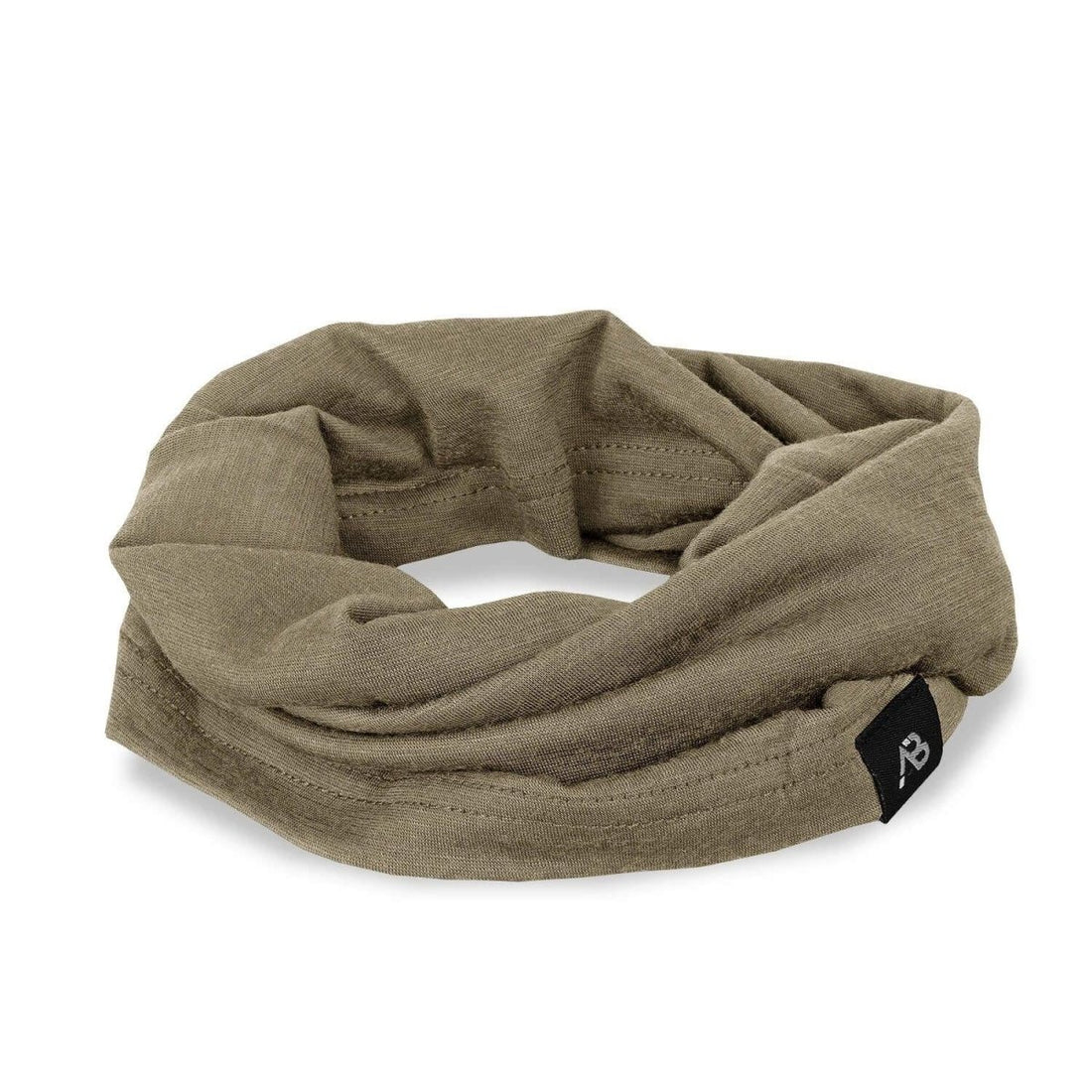 Blochl Brand Bandana style militaire en laine mérinos, écharpe tubulaire, cache-cou, coyote, NEUF