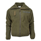 Blochl -merk Oostenrijkse militaire stijl fleece jas hoge nek vol ritssluiting ademend