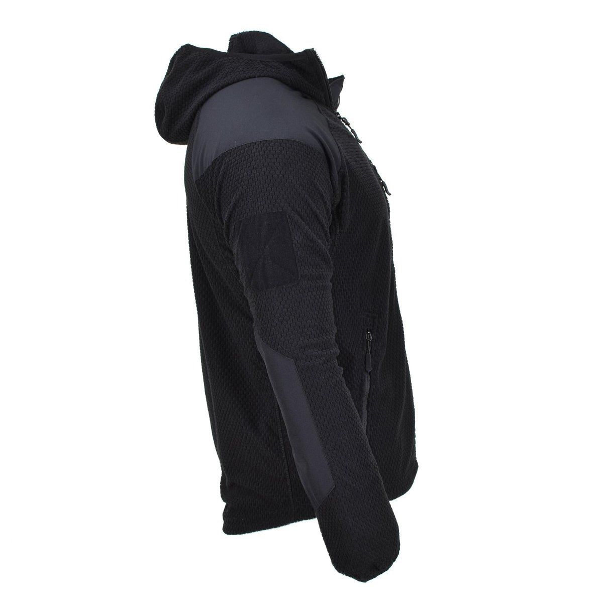Veste thermique style militaire de marque Blochl polaire à capuche renforcée noire NEUF
