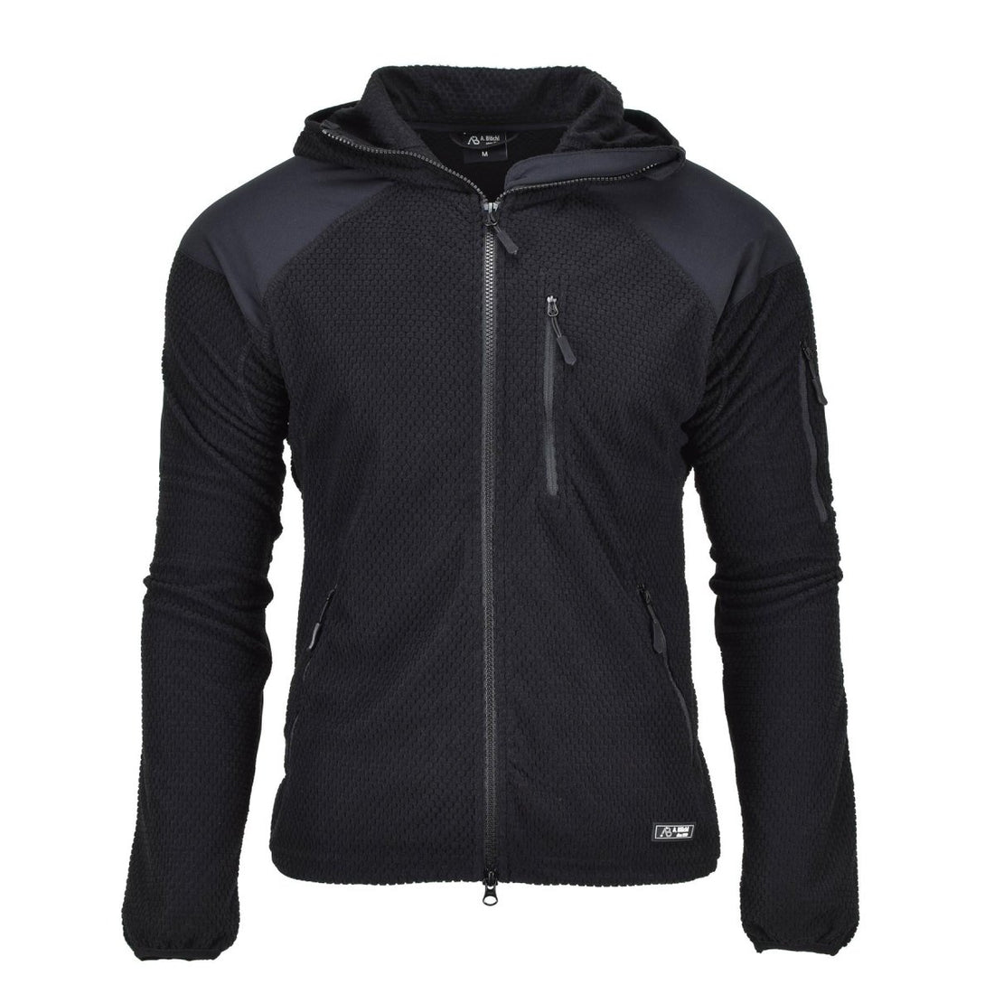 Veste thermique style militaire de marque Blochl polaire à capuche renforcée noire NEUF