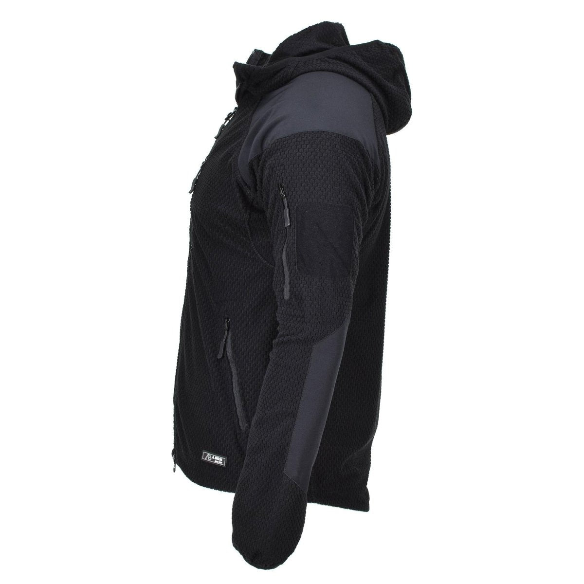 Veste thermique style militaire de marque Blochl polaire à capuche renforcée noire NEUF
