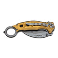 Couteau de poche karambit pliant BOKER Black Scorpion hawkbill 440A acier inoxydable