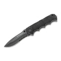 BOKER Black Spear zakmes zwart gecoat 440A roestvrijstalen aluminium handgreep