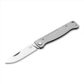 Couteau de poche pliant Boker Plus Atlas SW lame 12C27 manche en acier inoxydable