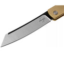 Boker Plus Zenshin 42 Brass Pocket Knife 440C Stainless Steel Folding EDC Knife - GoMilitar
