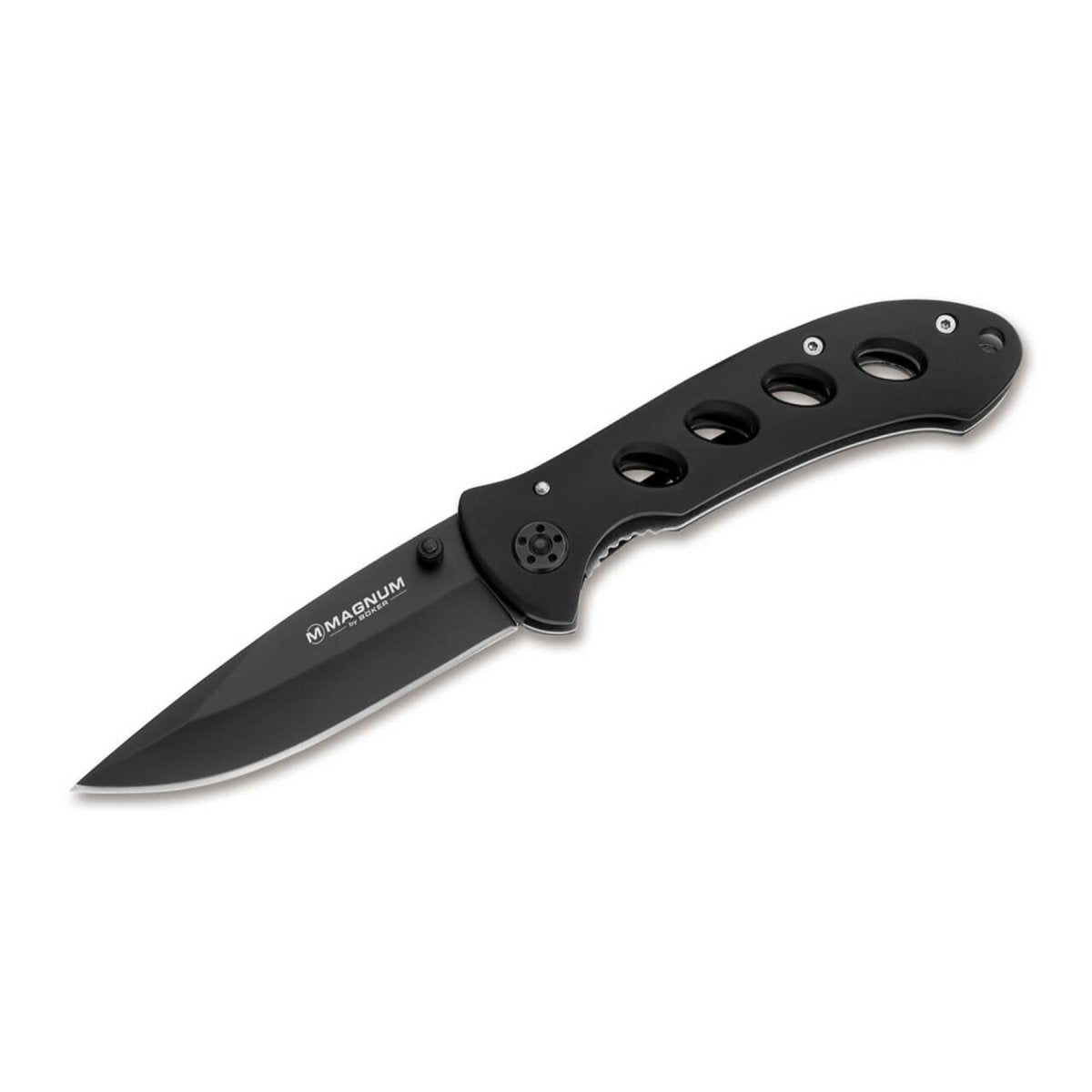 BOKER Shadow Opvouwbaar zakmes drop point vorm 440A roestvrij staal zwart