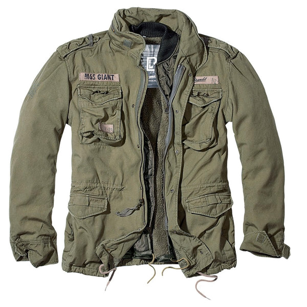 Veste Brandit Classic M65 Giant style militaire vintage doublure amovible olive