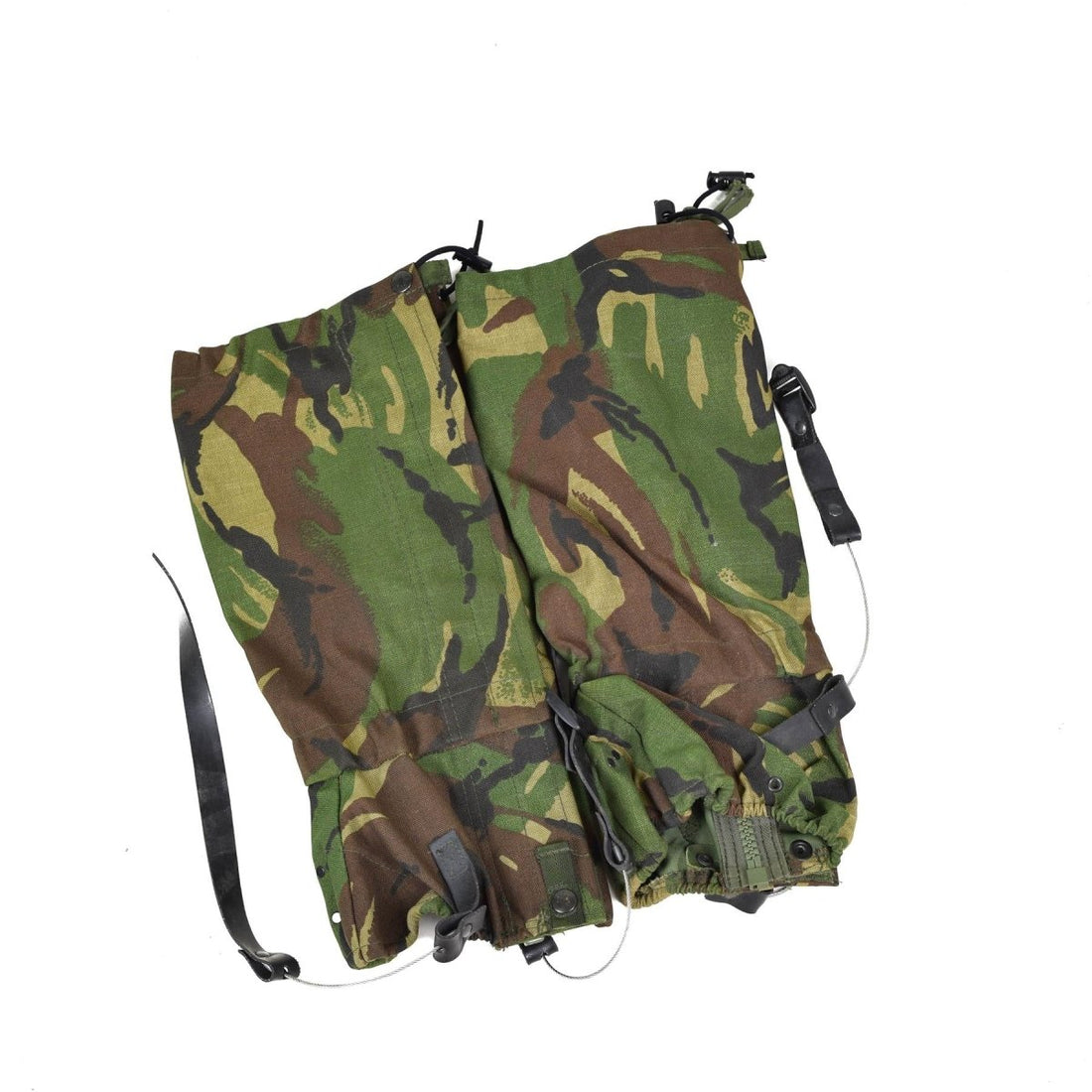 Guêtres de l'armée britannique avec corde en acier durable DPM Woodland NEW