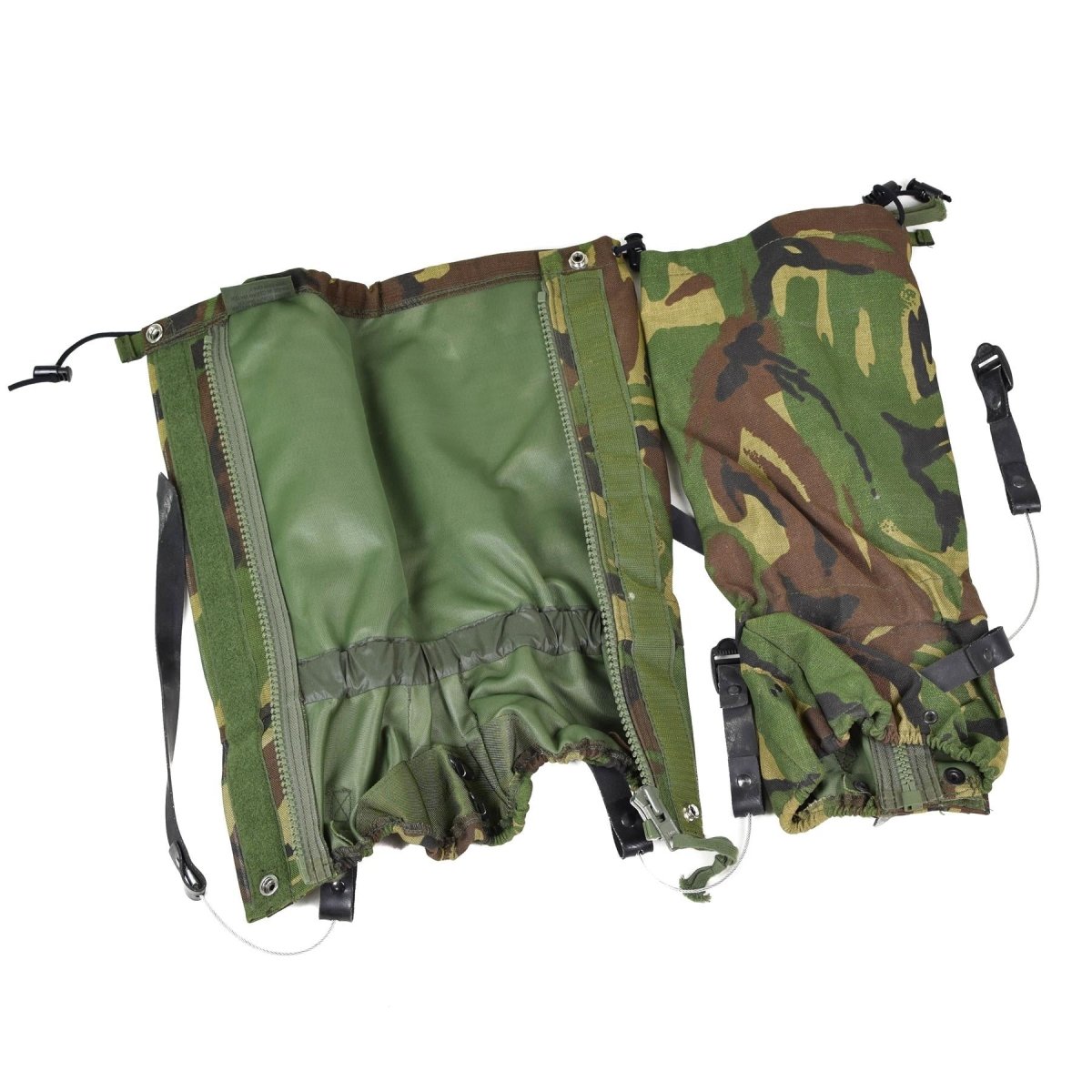 Guêtres de l'armée britannique avec corde en acier durable DPM Woodland NEW