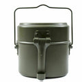 Kit de gamelle de style armée allemande BW Pot de bowler militaire en aluminium 3 pièces kit repro