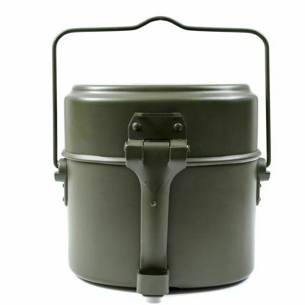 BW Duitsland Army Style puinhoopkit Aluminium militaire bowlerpot 3-delige kit repro - GoMilitar