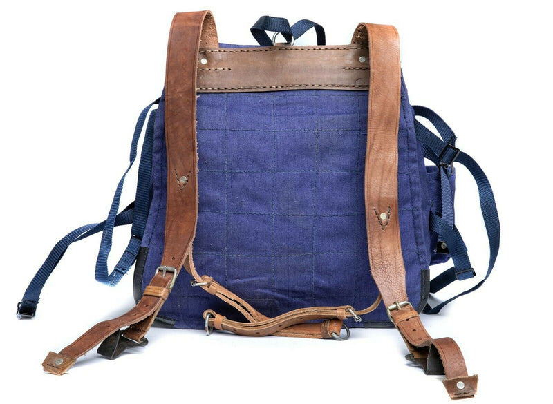 Echt Roemeens leger rugzak militair overschot Blue canvas haversack tas nieuw