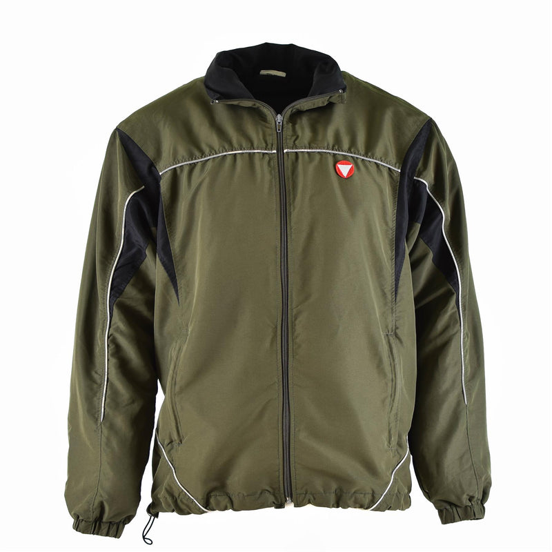 Echt Oostenrijkse leger training trainingspak top jas sport vintage od green