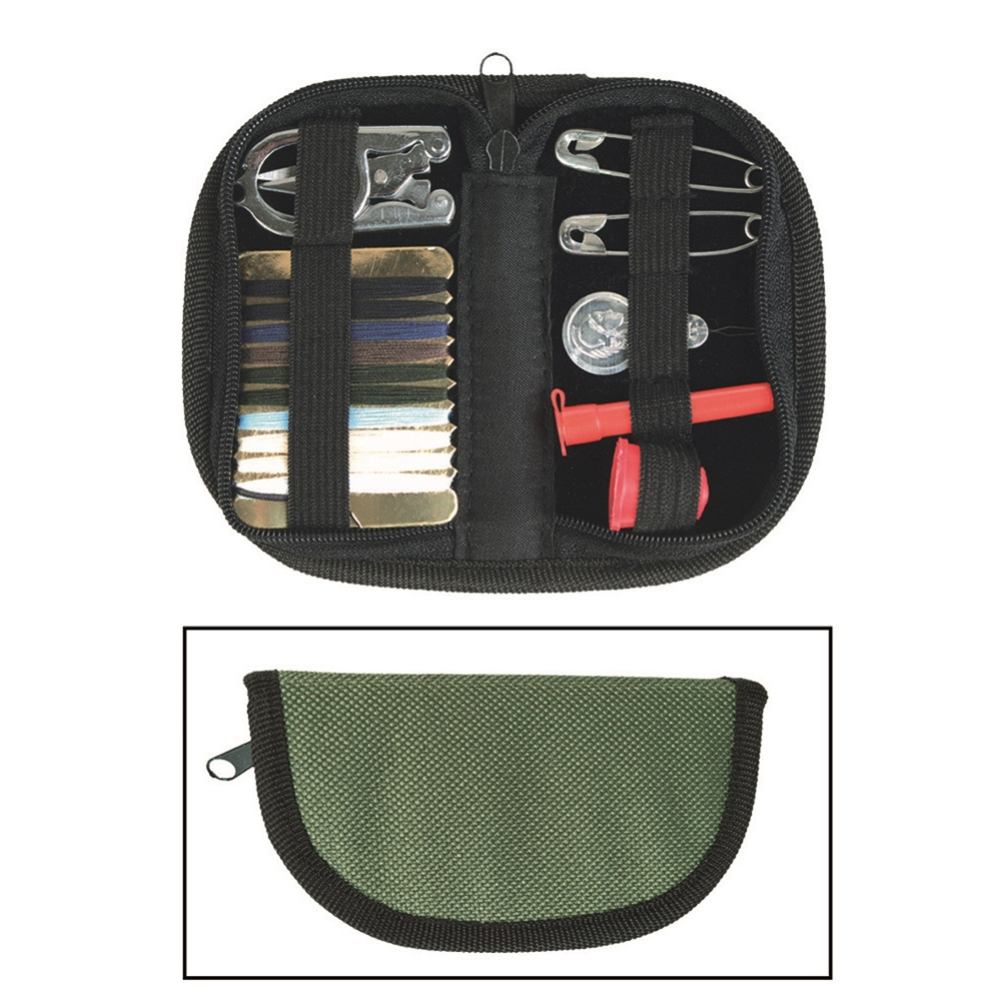 Mil-Tec Naaiset Etui Reizen Kamperen Reparatie Survival Set Olive Darb