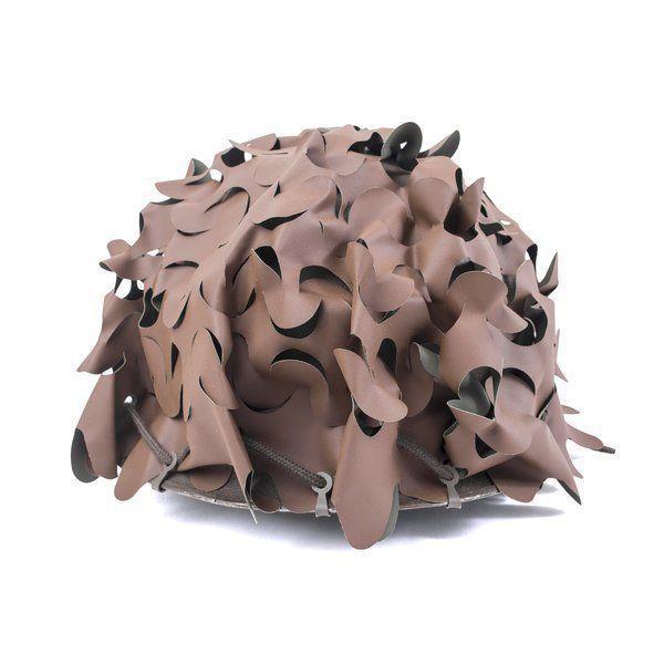 Couvre-chef camouflage original des forces françaises, couvre-chef masquant, marron olive, NEUF