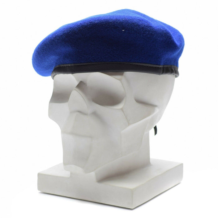 Originele Duitse legerwollen baret Bundeswehr militaire surpluspet blauw