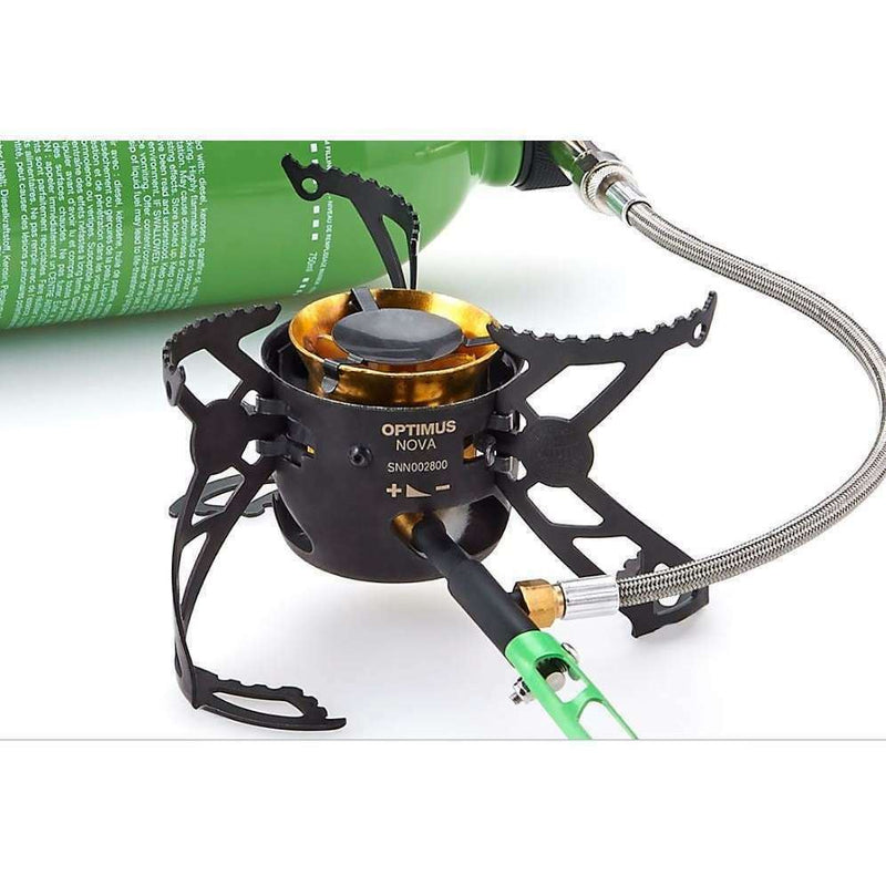 Optimus nova kachel multi -brandstof expeditie compact lichtgewicht basiskamp bossen