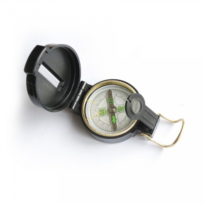 Outil de navigation de carte de boussole remplie de liquide Pentagon Wanderer noir