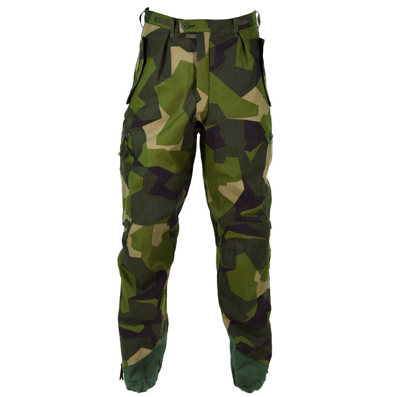 Origineel Zweeds leger m90 broek splinter camouflage veld gevechten broek nieuw