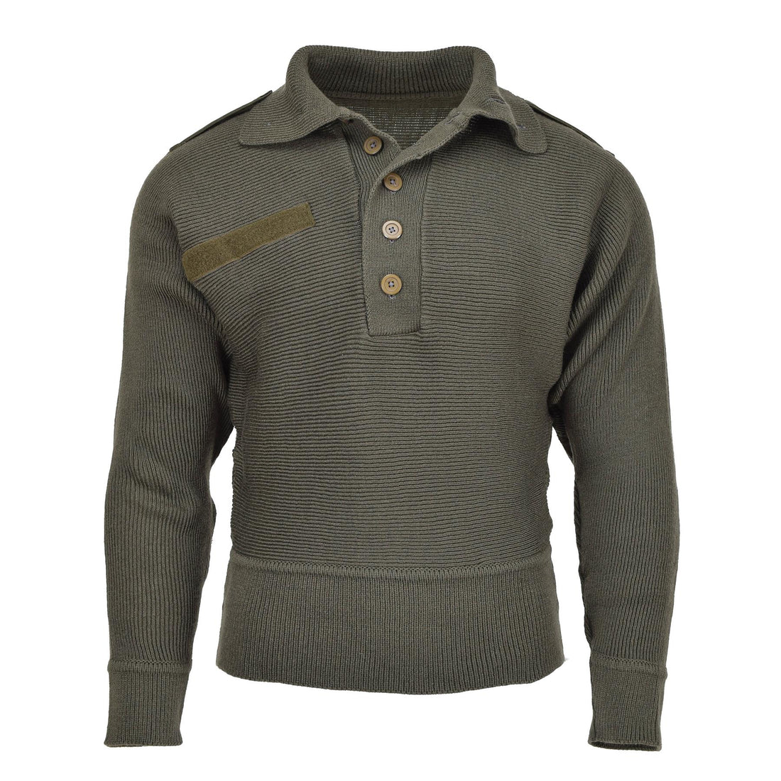 Pull alpin militaire autrichien original en tricot renforcé respirant