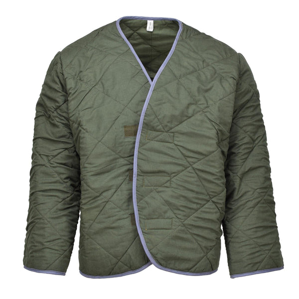 Originele Tsjechische militaire olijfthermische voering Jacket voering warm koud weer nieuw
