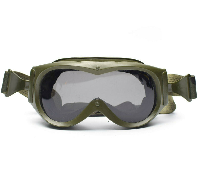 Echte Franse leger tanker bril Oogbescherming Glas Glas Militaire Zon Zand Wind