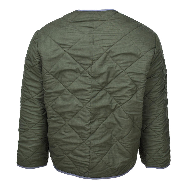Originele Tsjechische militaire olijfthermische voering Jacket voering warm koud weer nieuw