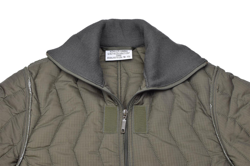 Combinaison militaire allemande originale avec doublure matelassée, combinaison d'hiver, doublure olive, NEUF