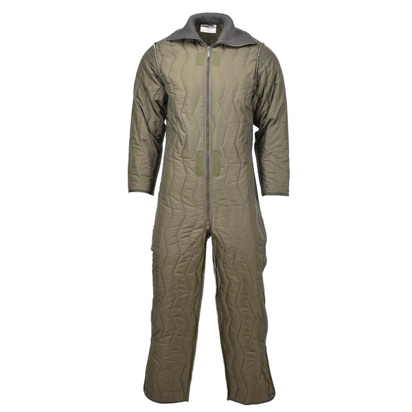 Originele Duitse militaire coverall gewatteerde voering winter jumpsuit voering olijf nieuw