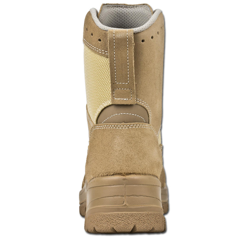 Bottes tactiques militaires allemandes originales imperméables à semelle ronde en caoutchouc kaki NEUVES