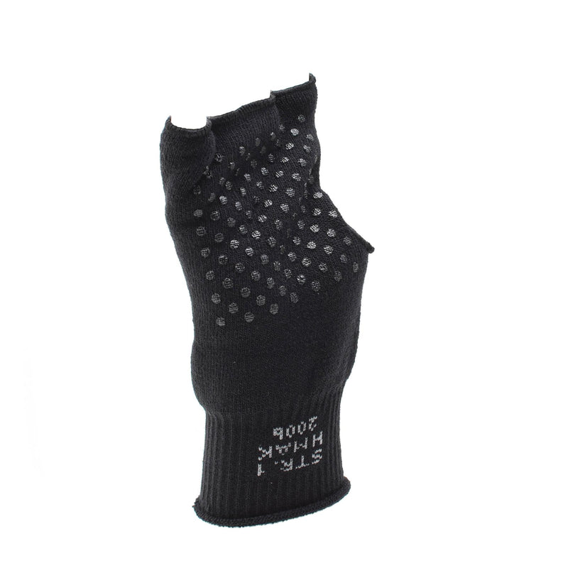 Originele Deense militaire zwarte handschoenen warmere vingerloze niet-slip palmleger nieuw