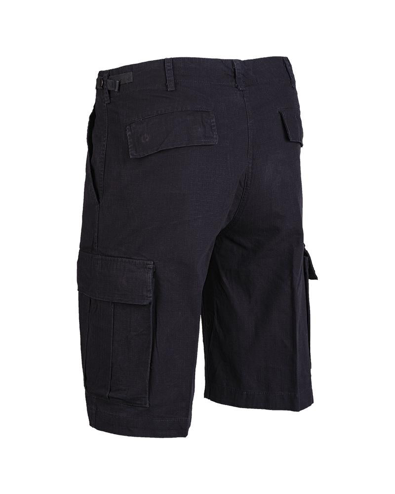 Bermuda léger prélavé noir de style militaire américain de marque Mil-Tec