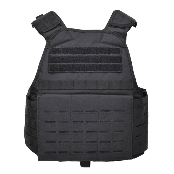 Mil-Tec laser gesneden tactische gevechtsplaatdrager militaire vest molle compactbaar zwart