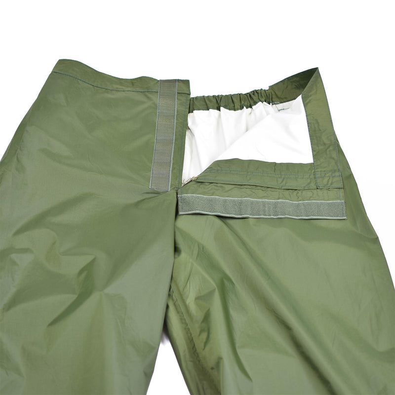 Pantalon de pluie imperméable authentique de l'armée danoise OD