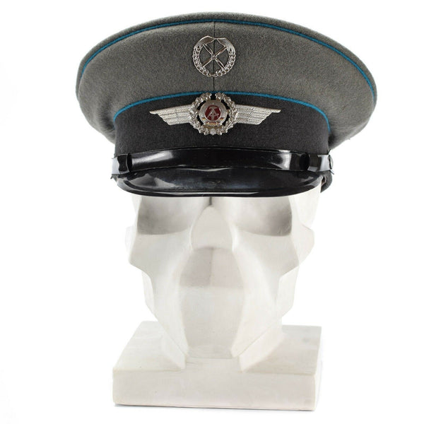 Oorspronkelijke Oost -Duitse NVA -leger Vizier Cap Air Forces Military Peaked Hat Nieuw