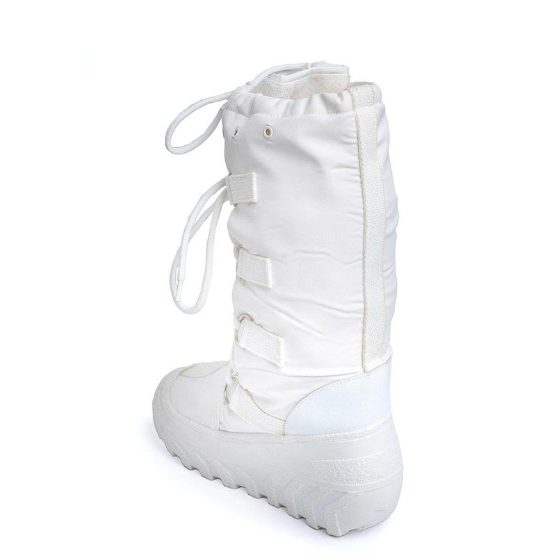 Echte Italiaanse militaire sneeuwschoenen verwarmen warmteweerstand bovenste veters wit nieuw