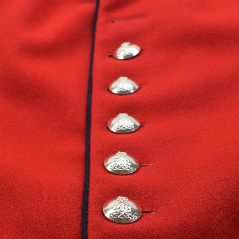 Veste militaire britannique originale Tunique robe rouge cavalier sauveteurs soldats NEUF