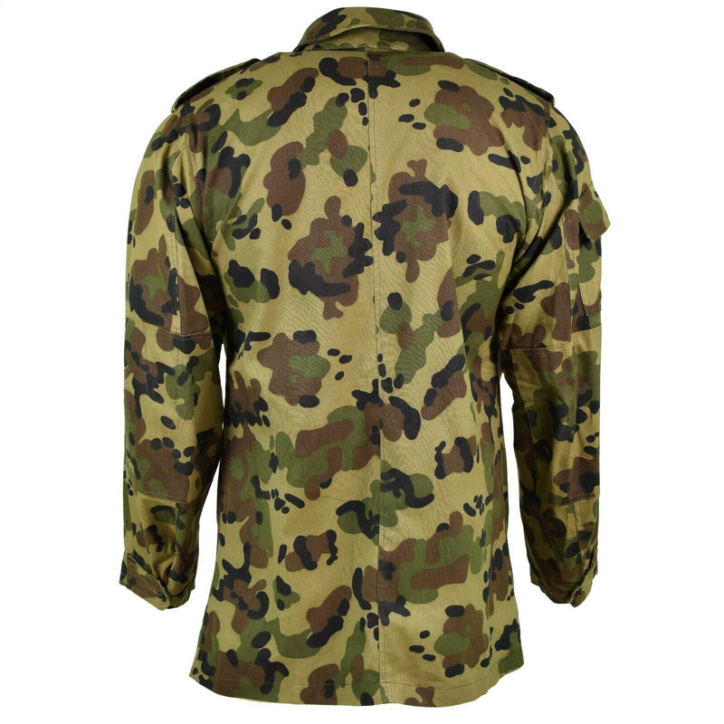 Veste de combat militaire authentique de l'armée roumaine BDU M93 camouflage feuille militaire combat