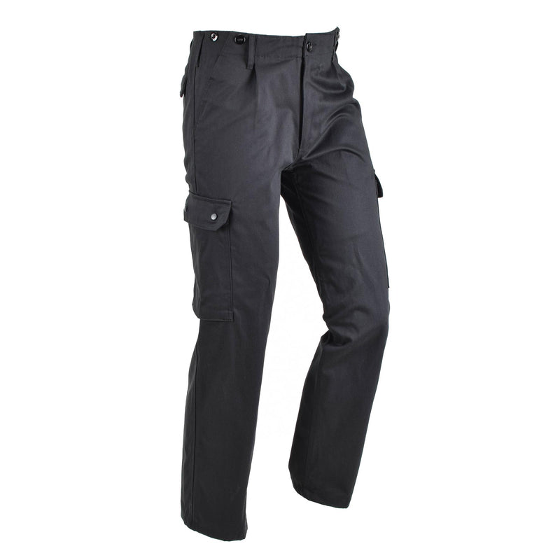 Pantalon cargo BDU de style armée allemande, pantalon classique d'uniforme de combat durable noir