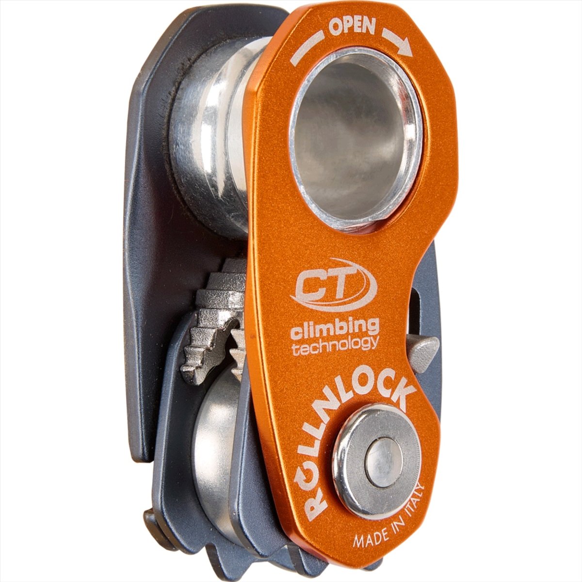 Climbing Technology ROLLNLOCK Poulie Dispositif Serre-Corde Appareil 3 en 1 Orange