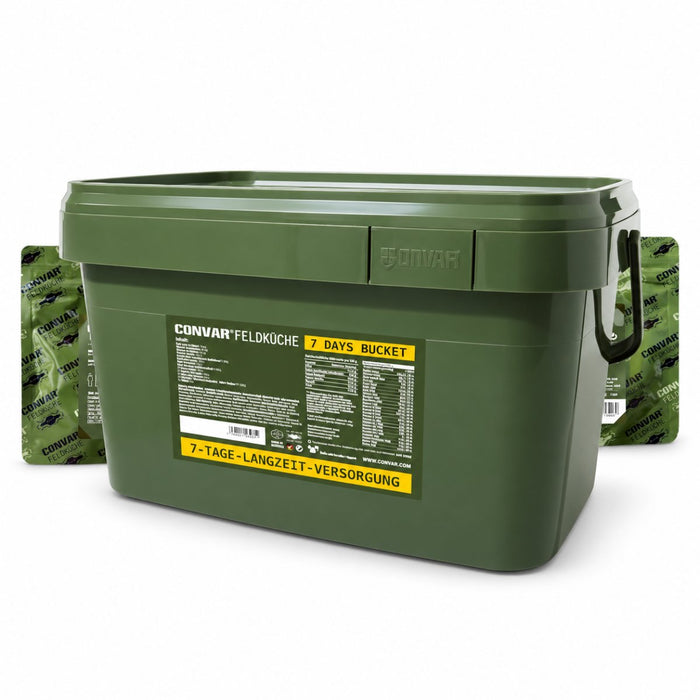 CONVAR Feldküche 7 Days Emergency Food Bucket 7 Day Long Life Supply - GoMilitar