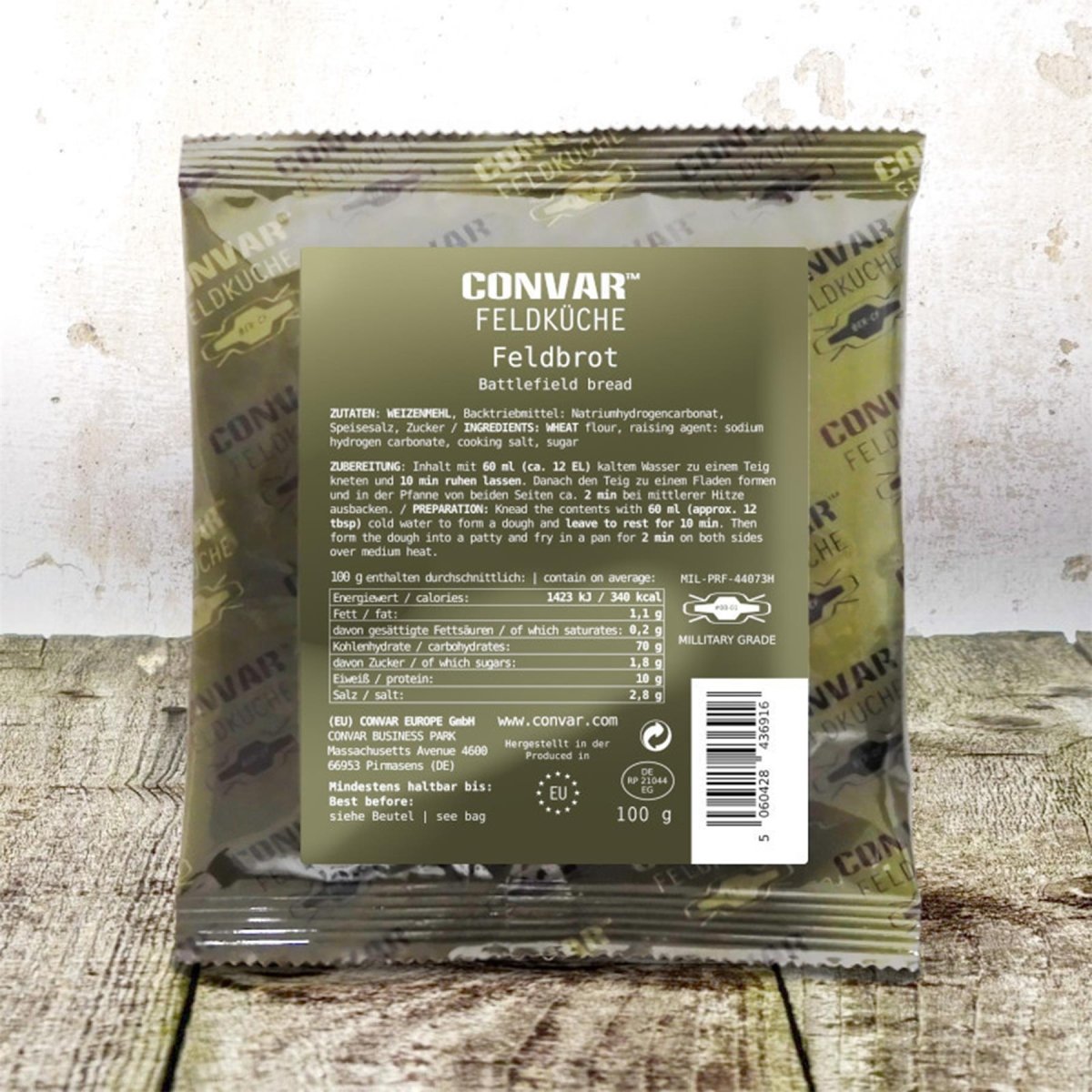 CONVAR Veldbroodmix Lange houdbaarheid Camping Outdoor Noodvoedsel