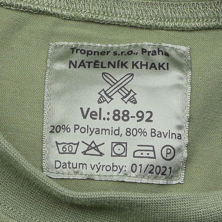 Chemise militaire tchèque à manches longues, sous-vêtements olive, uniforme de randonnée 2e couche, NEUF